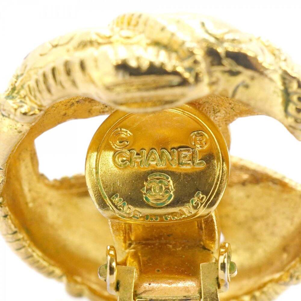 CHANEL Authentic Green Logo Earrings - Picture 4 of 8